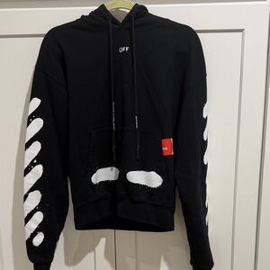 Off-White Black and White Graphic Sweater XXS